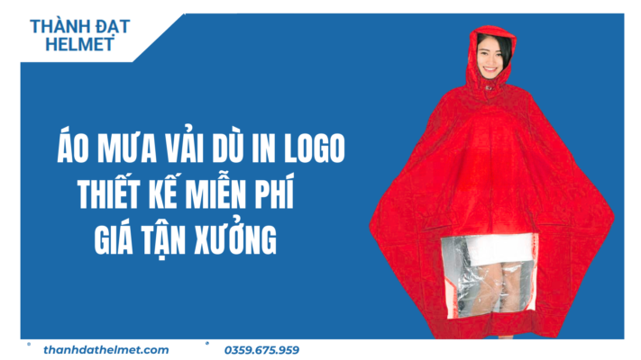 Áo Mưa Vải Dù In Logo – Thiết Kế Miễn Phí, Giá Tận Xưởng